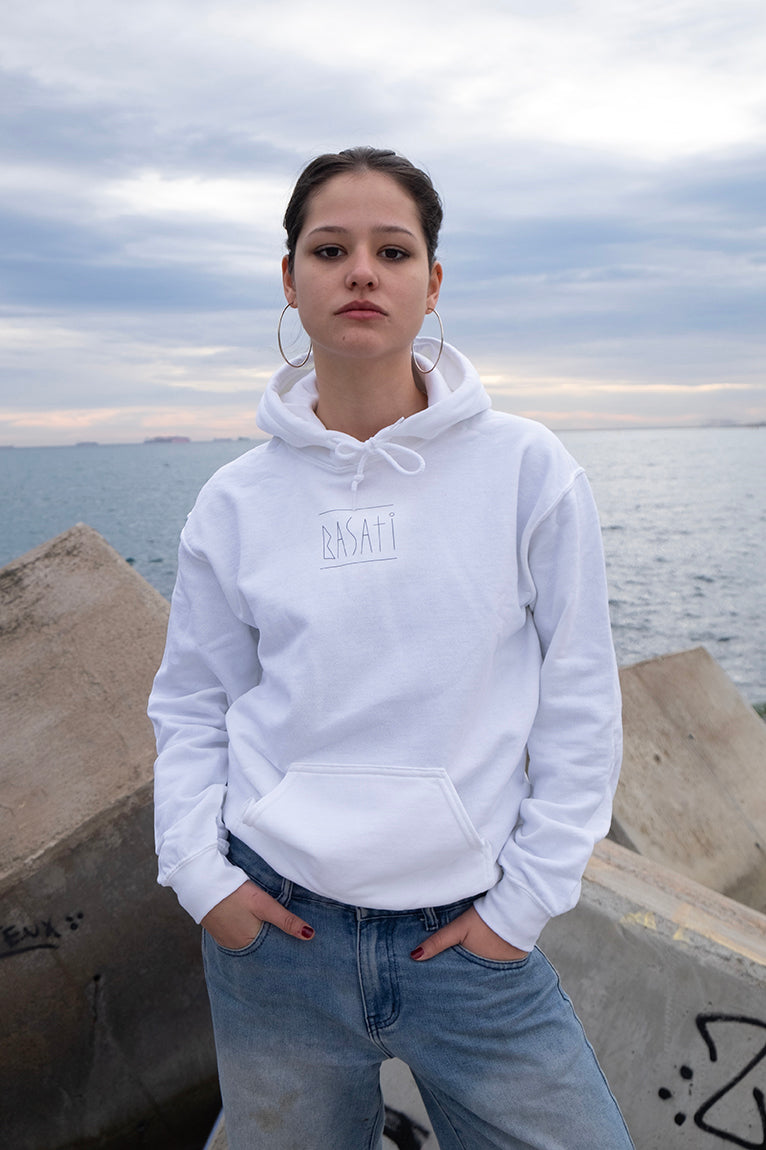 Orein white hoodie