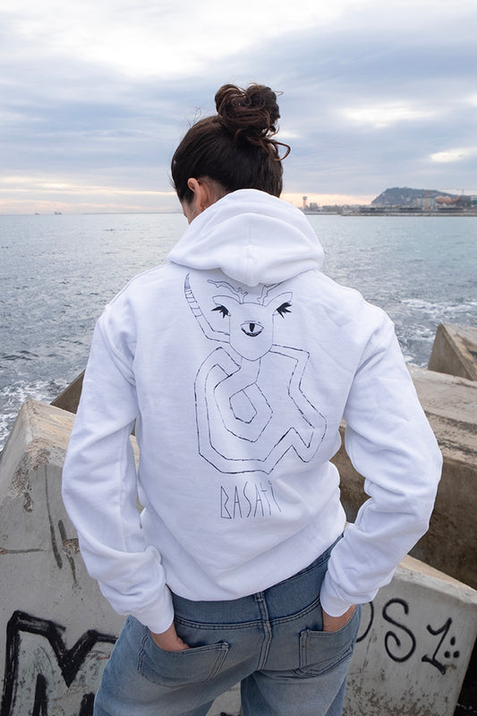 Orein white hoodie